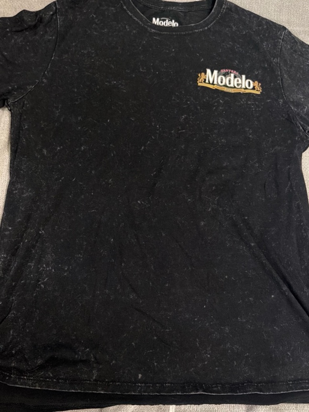ModelCo Black Tee with White Modelo Chest Print